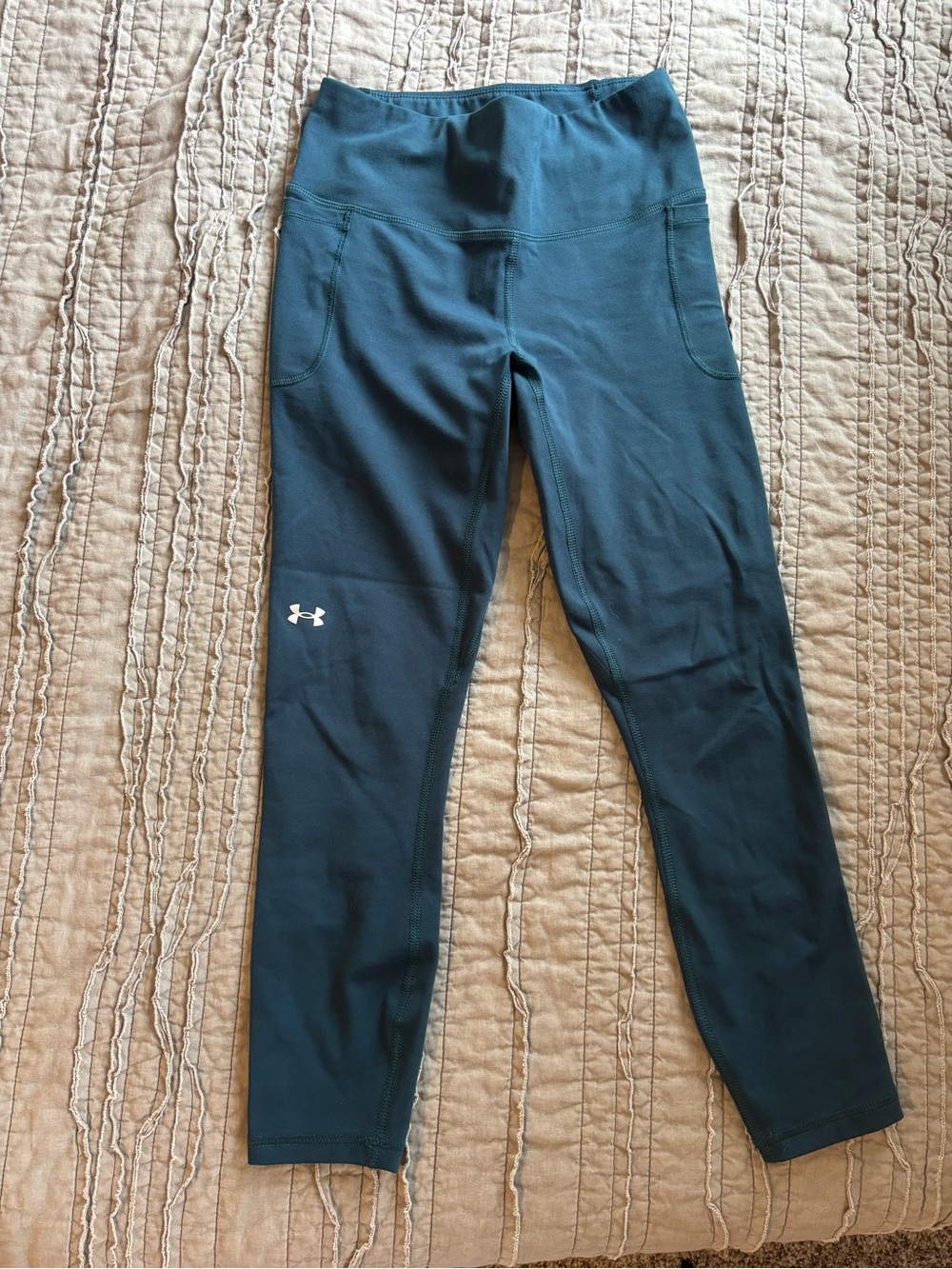Under Armour Deep Teal High-Waist Performance Leggings